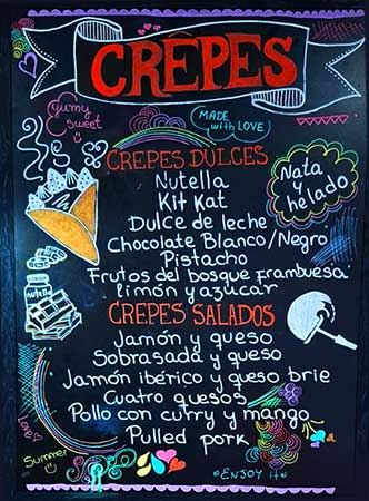 Donde comer crepes en segur de calafell